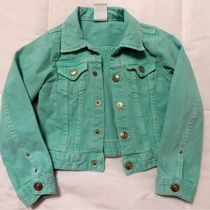 Teal/Green Kids Denim Jacket